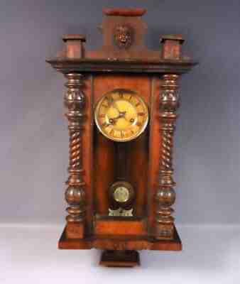 Antique Schlenker and Kienzle Spring Driven Wall Clock Regulator Wall WORKS