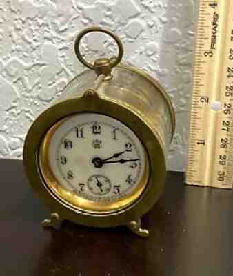 RARE ANTIQUE WATERBURY SKELETON BARREL CLOCK - WORKING - CIRCA 1891