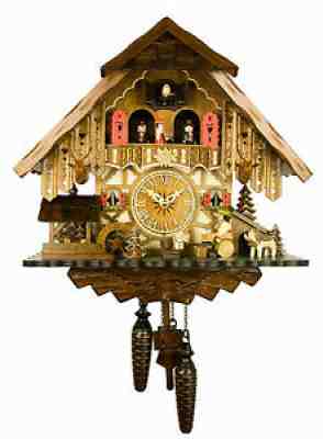 Engstler Quartz Cuckoo Clock - The Jolly Beer Drinker AH 487 QMT NEW