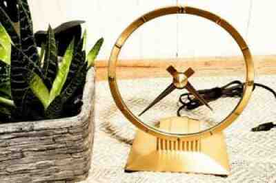 Special Listing Not For Public Sale- Vintage Jefferson Golden Hour Mystery Clock