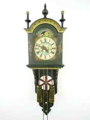 Vintage Dutch Schippertje Friesian Wall Clock Holland (Warmink WUBA Zaanse era)