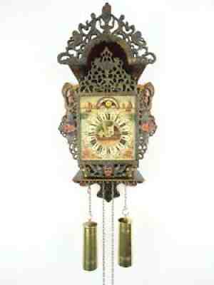 Dutch Friesian Mermaid Wall Clock Vintage Antique 8 day (Zaanse Junghans era)