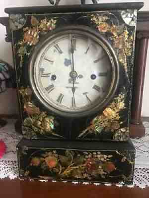 Antique Chauncey Jerome fusee clock