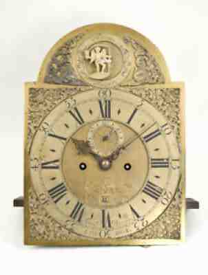 English father time automaton grandfather clock movement @ 1740 Original Rare!!