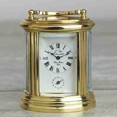 Vintage L'Epee 8-day Miniature Carriage Clock with Alarm