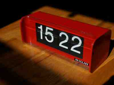 Solari Udine Cifra Meteor Vintage Flip Clock Wall Airport Train Italian Designer