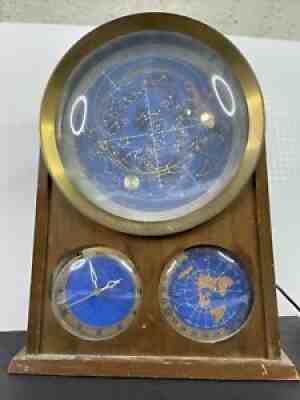 Vintage Edmund Scientific Dr. Athelstan Spilhaus Space Clock Model #1202 runs