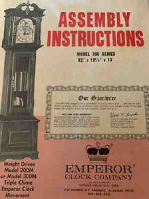 Emperor Model 300 Grandfather Clock Kit
