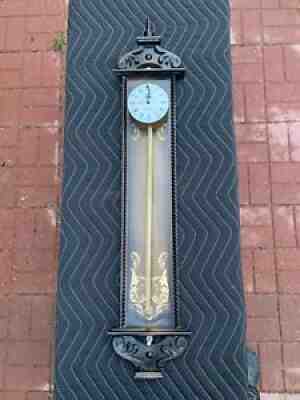 VINTAGE ANNO 1750 GRAVITY SAW TOOTH WALL CLOCK No.9512