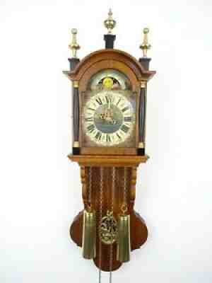 Vintage Dutch Schippertje Friesian Wall Clock Holland (Warmink WUBA Zaanse era)