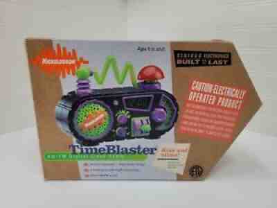 NEW! - Vintage 1996 Nickelodeon Time Blaster Alarm Clock/Radio w/ Original Box!