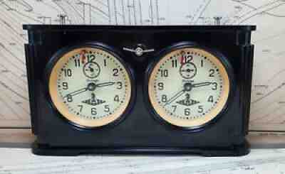 Soviet Yantar chess clock Russia USSR Jantar Bakelite Timer clock Vintage 1950s