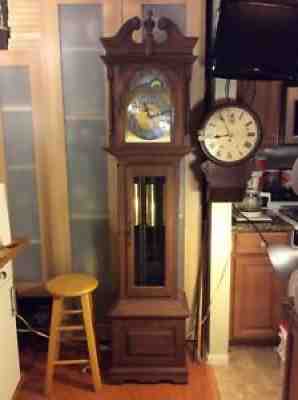 Emperor Grandfather Clock Model 300,Triple Chime Movement,Cherry Case.