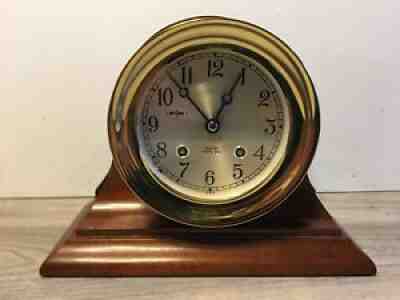 CHELSEA SHIPS BELL CLOCK~4 1/2" DIAL~SCREW-ON BEZEL. ABSOLUTE MINT CONDITION