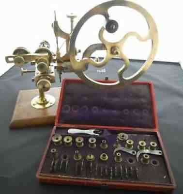 rut, Antique brass Rounding up Tool, gear cutter with extra cutters. WOW!!