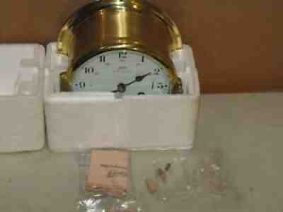 SCHATZ VINTAGE SHIPS BELL CLOCK~6 IN.~ROYAL MARINER 1964 CHELSEA KEY~NEW IN BOX