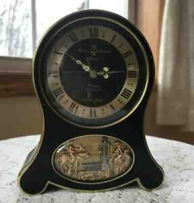 Vintage Arnex Reuge Musical 8 Day Automated Diorama Alarm Clock, Original Box