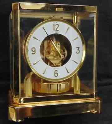 VTG JAEGER LE COULTRE ATMOS SHELF MANTLE CLOCK CALIBER 528-8 15 JEWELS 370939