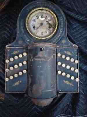 Rare Antique Cast Iron Simplex Cash Register Time Recorder Clock