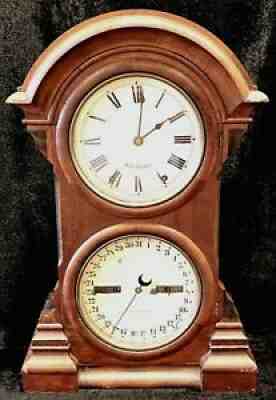 SETH THOMAS "PARLOR CALENDAR NO 4" MANTLE CHIME CLOCK~RUNNING AND STRIKING