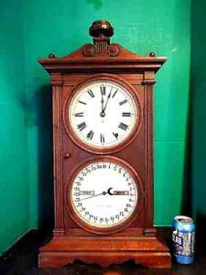 Antique c1883 Seth Thomas #6 Parlor Calendar Walnut Clock. Running Condition.