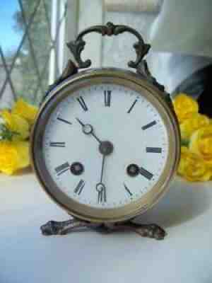 UNUSUAL ANTIQUE DRUM, STRIKING CARRIAGE CLOCK-JAPY FRERES ZODIAC DESIGN c1860