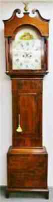 Super Antique E. Frost Newport 8Day Striking Mahogany Grandfather Longcase Clock