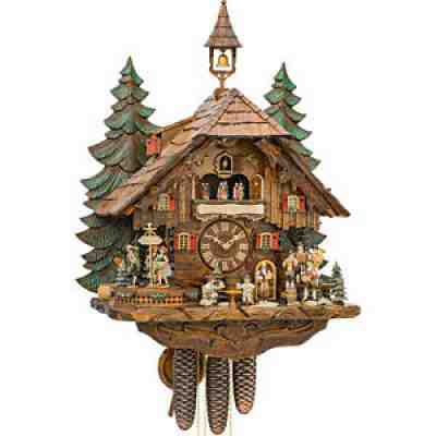 "Clock of the Year 2018" Cuckoo Clock 8-day-movement Chalet-Style 24.8" by Hekas