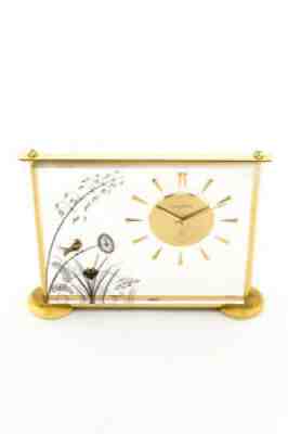 Jaeger LeCoultre CHINOISE Marina birds table desk clock 8-day's 1950's