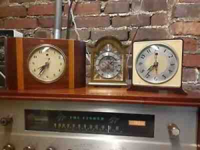 General Electric 7H75 Acorn 7F70 Overseer Telechron motored clock & Tempus Fugit