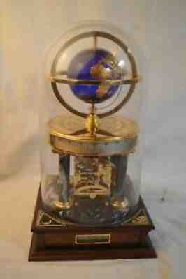 FRANKLIN MINT ROYAL GEOGRAPHICAL SOCIETY MILLENNIUM WORLD CLOCK EARTH MOON WORKS