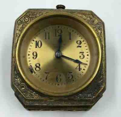 Rare Tiffany Studios NY Gilt Bronze VENETIAN Desk Clock #1679