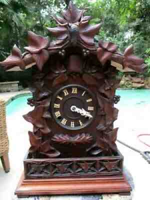 Antique Rare A. Frankfield Mantle Cuckoo Clock 1866