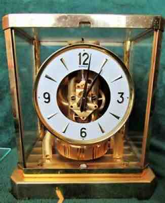 Jaeger Lecoultre atmos clock swiss 475988 perpetual motion for parts or repair