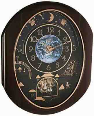 Rhythm Clocks "Velvet Cosmos" Magic Motion Clock