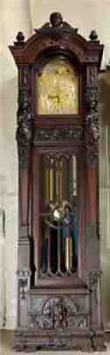 19842 R.J. Horner Carved Grandfather Clock