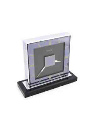 Amazing extremely rare LeCoultre partner desk clock 8-days Duo face 1935.