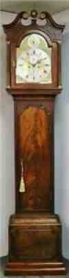 Antique R. Cramp Canterbury 8 Day Striking Mahogany Grandfather Longcase Clock