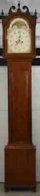 Early American Federal Cherry Tall Case Clock Grandfather Clock c. 1800-1810