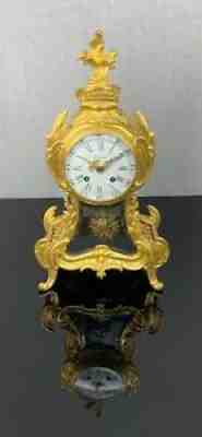 Rare... Lâ?? Epee Louis XV Style Gilt Bronze Mantel Clock