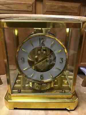 1957 Le Coultre 526-5 Atmos 106488 Mantle Clock w/ Original Box & Paperwork