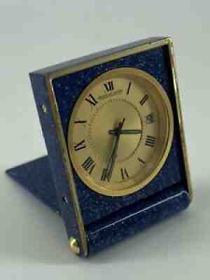 Jaeger LeCoultre travel alarm clock Lapis Lazuli Memovox movement