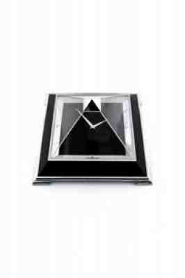 Jaeger LeCoultre table Clock with 8 day movement Pyramid design
