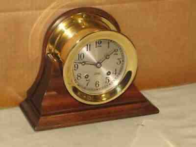 CHELSEA VINTAGE SHIPS BELL CLOCK~4 1/2 IN DIAL 1961 RESTORED