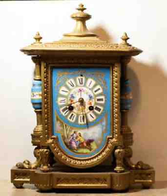 1869 PH Mourey French Clock Ormolu Japy Freres Movement Working *Reduced Price*