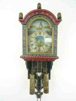 Vintage Dutch Friesian RARE Wall Clock Holland (Warmink WUBA Zaanse era)