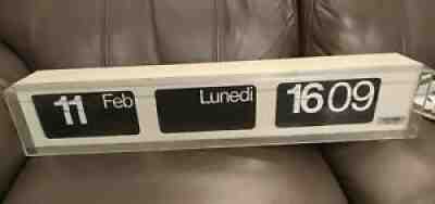 Solari Udine Dator 6 Flip Clock Flap Clock Italian Office