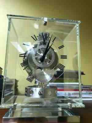 Â Atmos Jaeger LeCoultre Glass crystal desk clockÂ  Model Q5135201