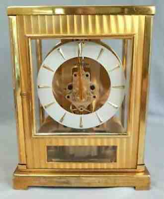 JAEGER LeCOULTRE ATMOS TUXEDO CLOCK MODEL 66292 15 JEWELS SWISS - UNTESTED AS IS