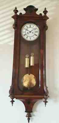 Very Early Double Weight Vienna Lenzkirch wall clock